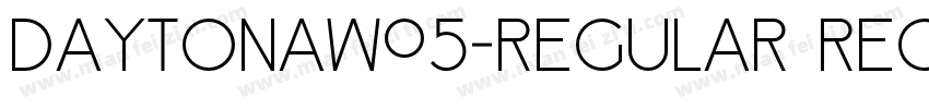 DaytonaW05-Regular Regular字体转换